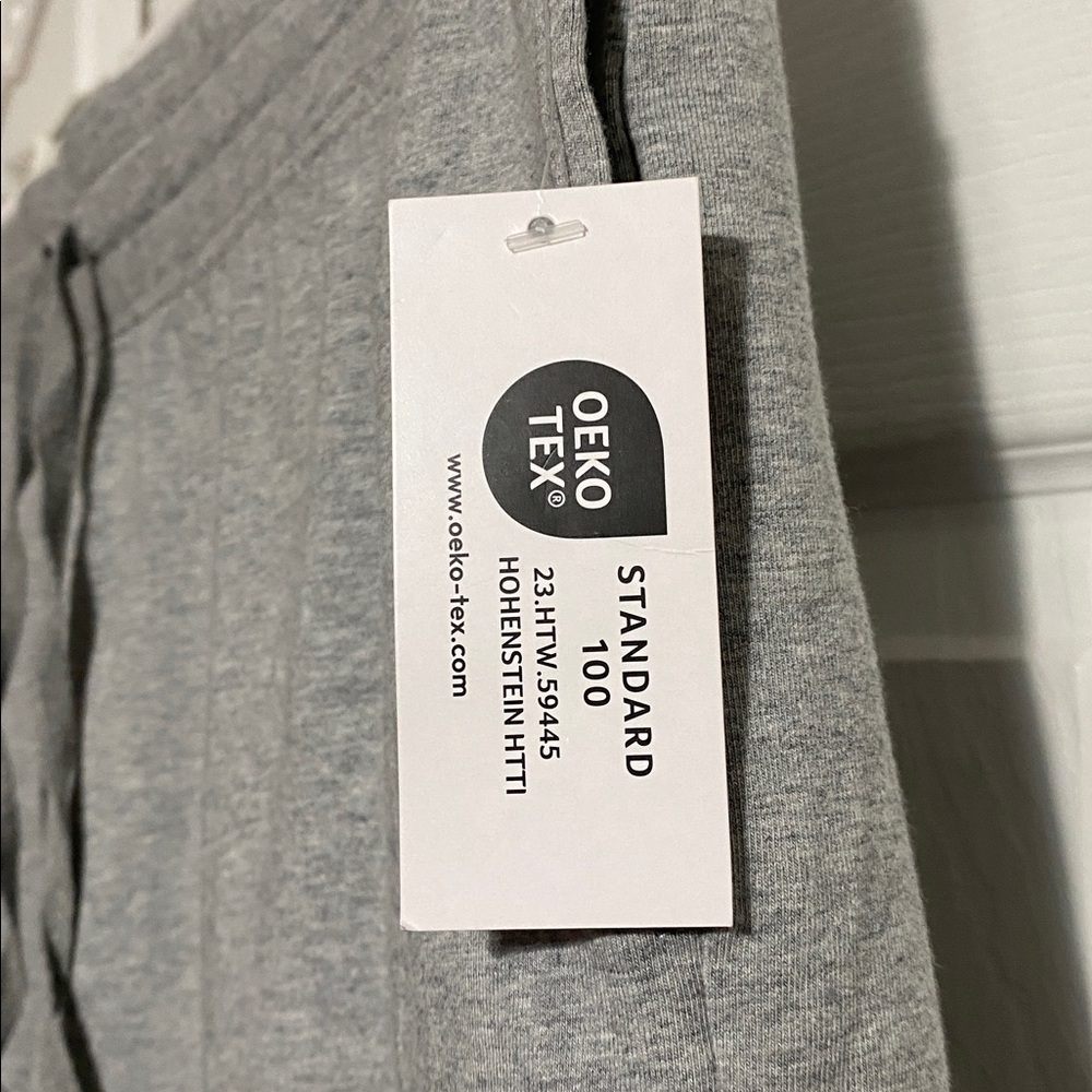 Karen Scott sport Capri NWT Heather gray skimmer cotton knit pants size LARGE - Picture 8 of 11